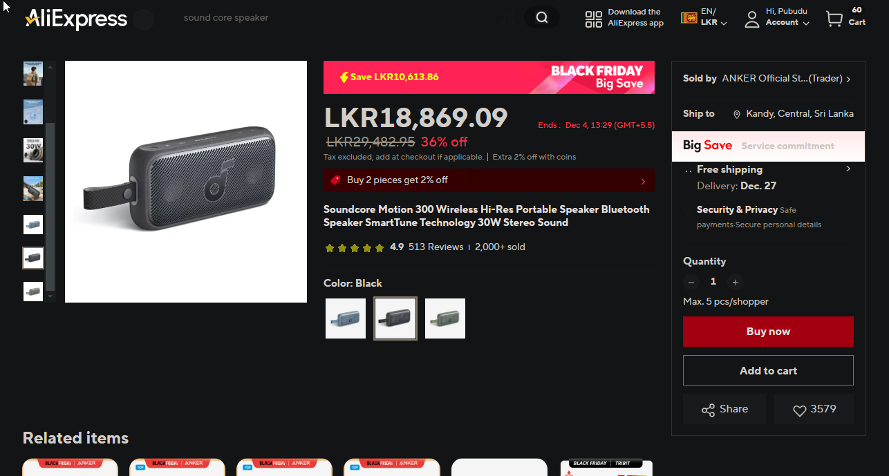 2024-11-28 19_48_11-Soundcore Motion 300 Wireless Hi-Res Portable Speaker Bluetooth Speaker Sm...png
