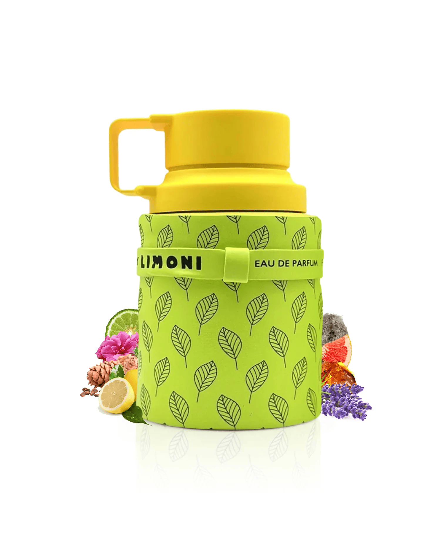 armaf-Odyssey-Limoni-perfume-bottle-surrounded-by-lemon-and-grapfruit-against-white-background.png