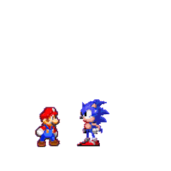 Bump Mario sonic.gif