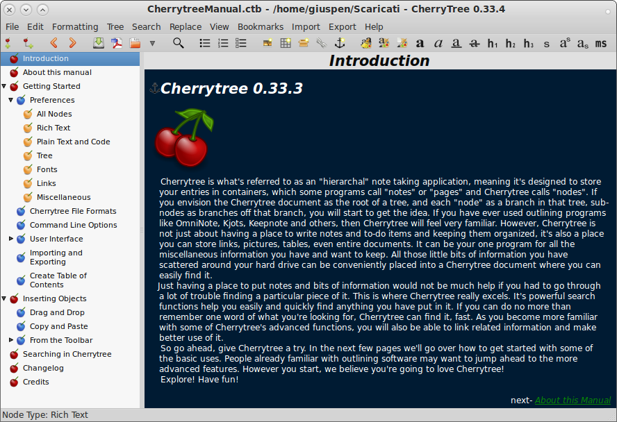 cherrytree-main_window_text.png