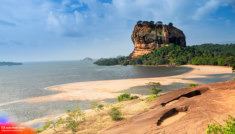 Firefly_sigiriya+rock with beach_photo_14412.jpg