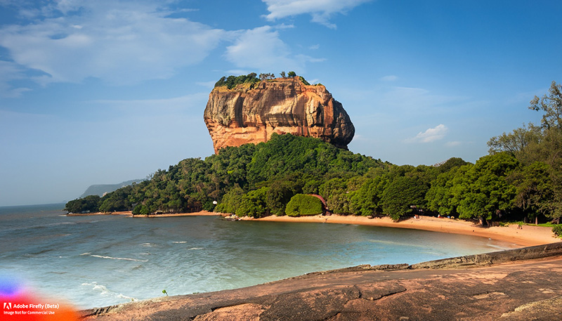 Firefly_sigiriya+rock with beach_photo_29013.jpg