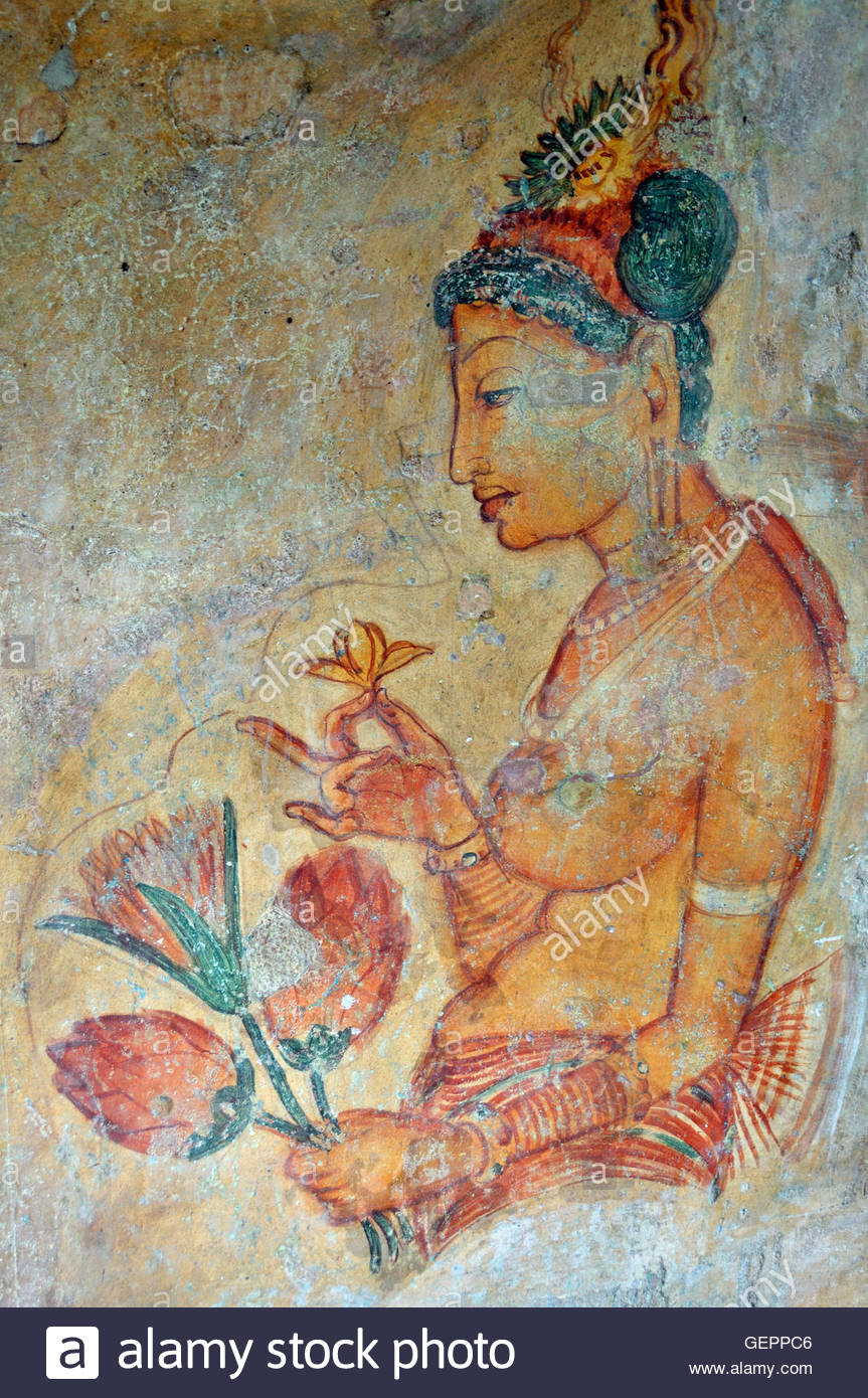 geography-travel-sri-lanka-sigiriya-fine-arts-clouds-girl-fresco-on-GEPPC6.jpg
