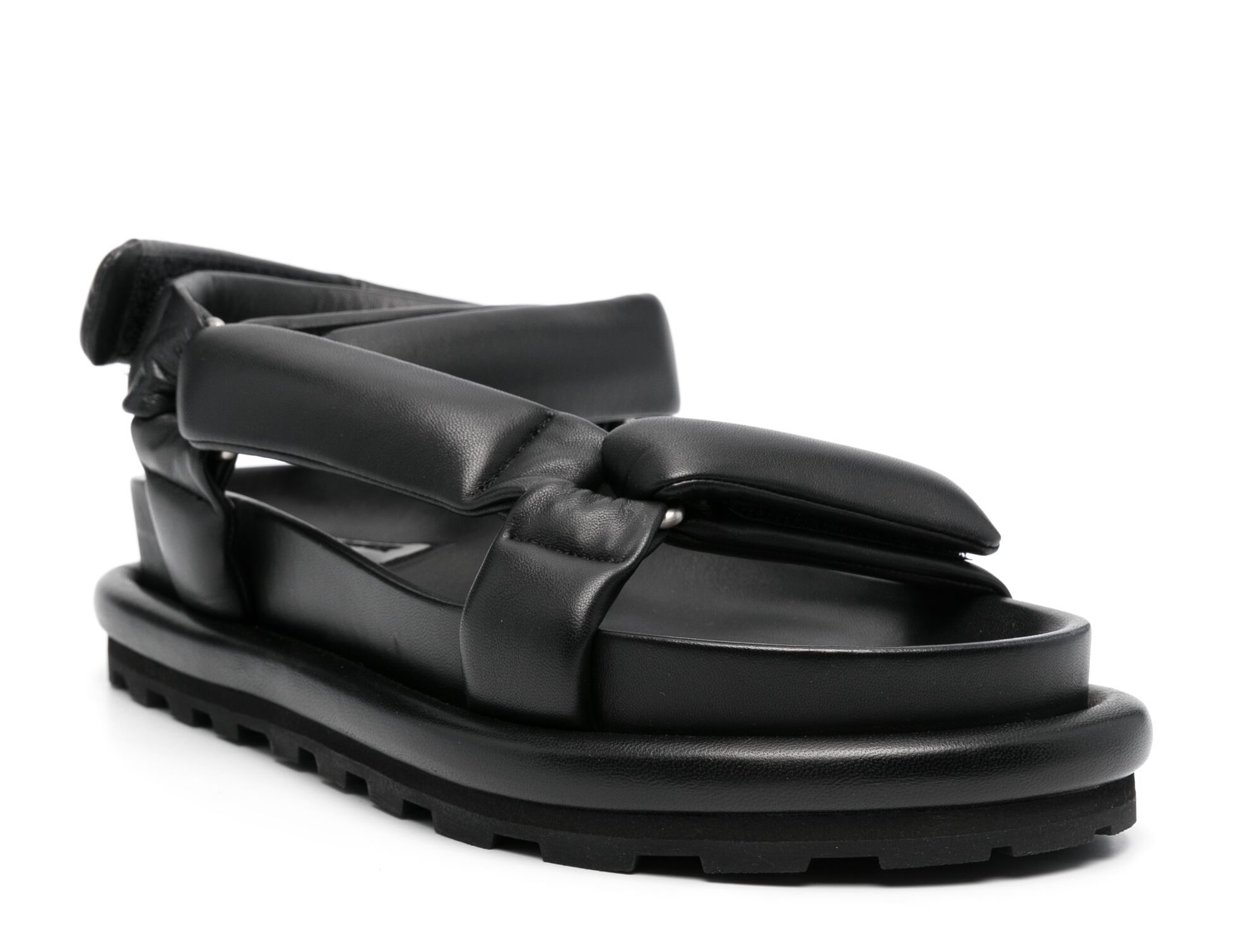 JIL SANDER Black Padded Sandals 4 copy.jpg
