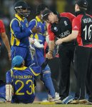 Andrew Strauss congratulated Tillakaratne Dilshan after Sri Lanka's win.jpg
