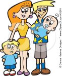 43219-Clipart-Illustration-Of-A-Happy-Family-With-A-Son-And-A-Newborn-Baby.jpg