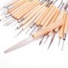 22 Pcs Wooden DIY Art Clay Pottery Tool Set Handle Clay sculpting Tools Set Clay Sculpting Kit Sculp