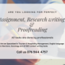 Article, Research Writing & Proofreading