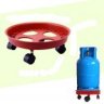 Best movable gas cylinder trolley base durable 4 wheel