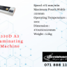 330D A3 Laminating Machine