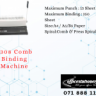 S308 Comb Binding Machine