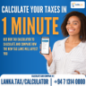 Calculate Your Taxes in 1 Minute