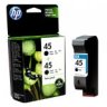 HP 45 Twin Pack Black Inkjet Print Cartridge
