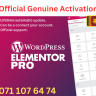 Elementor Pro Official (lifetime) 3500 LKR