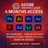 🎨 🔥 ADOBE CREATIVE CLOUD – 4 MONTHS 🔥